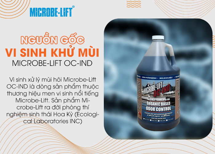  Nguồn gốc vi sinh khử mùi Microbe-Lift OC-IND